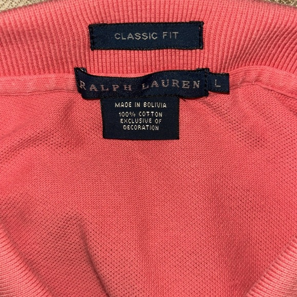 Men’s Ralph Lauren Polo Light Pink Large - Picture 5 of 5